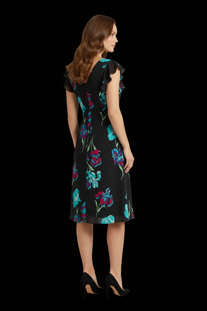 Diane von Furstenberg — Silk Jersey Fit-and-Flare Dress in Watercolour Floral