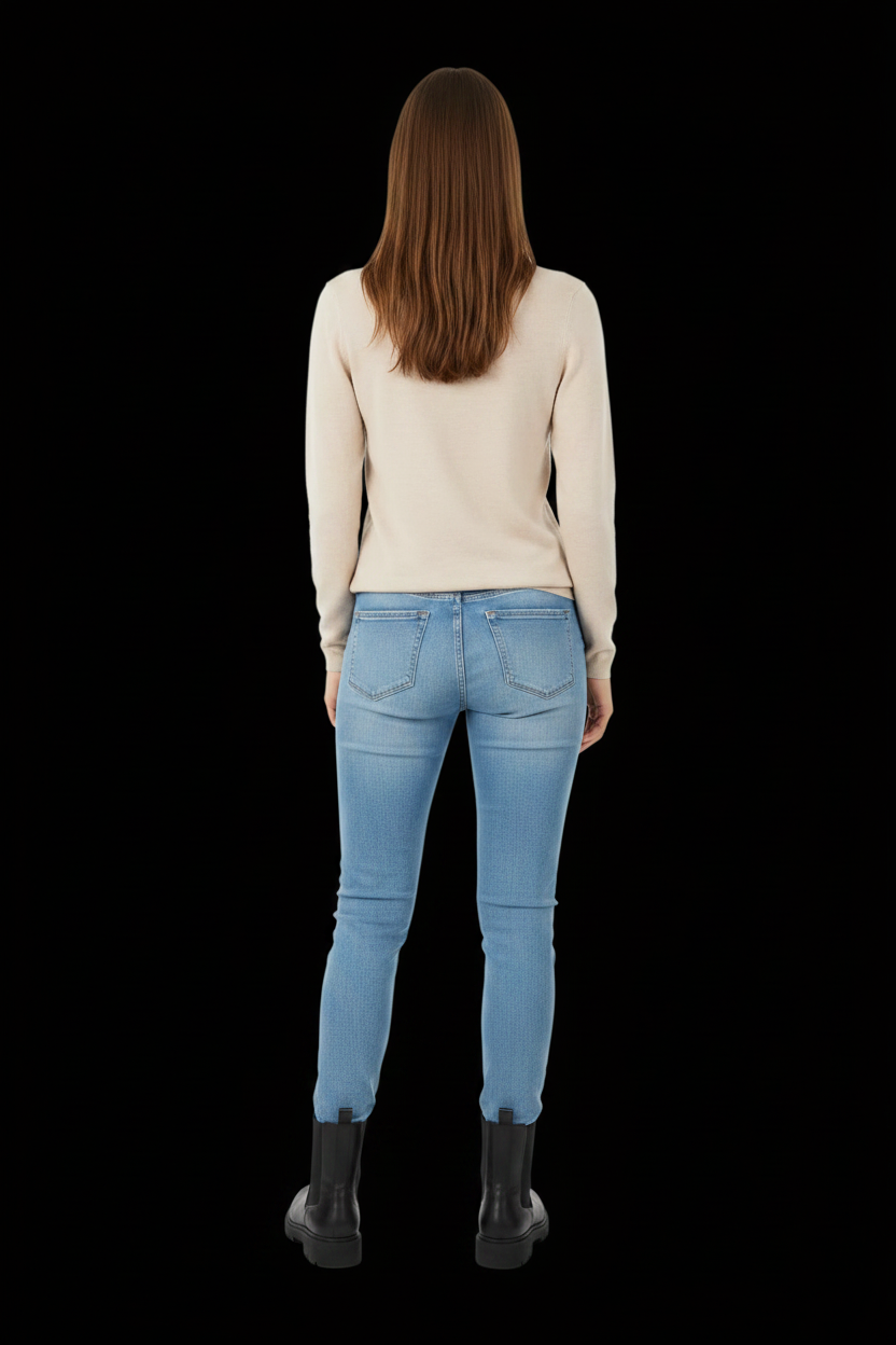 Witty Knitters — Cream Wool Turtleneck Pullover (NWOT)