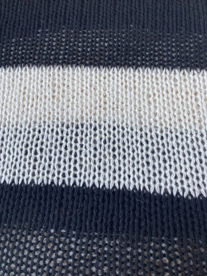SO GOOD TO WEAR Cashmere London Sweater – Natural/Black – Size L – Fairtrade