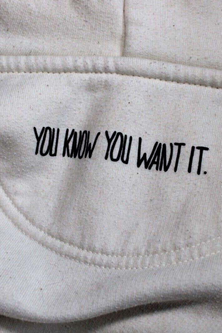 Rebekka Ruetz cream hoodie front detail