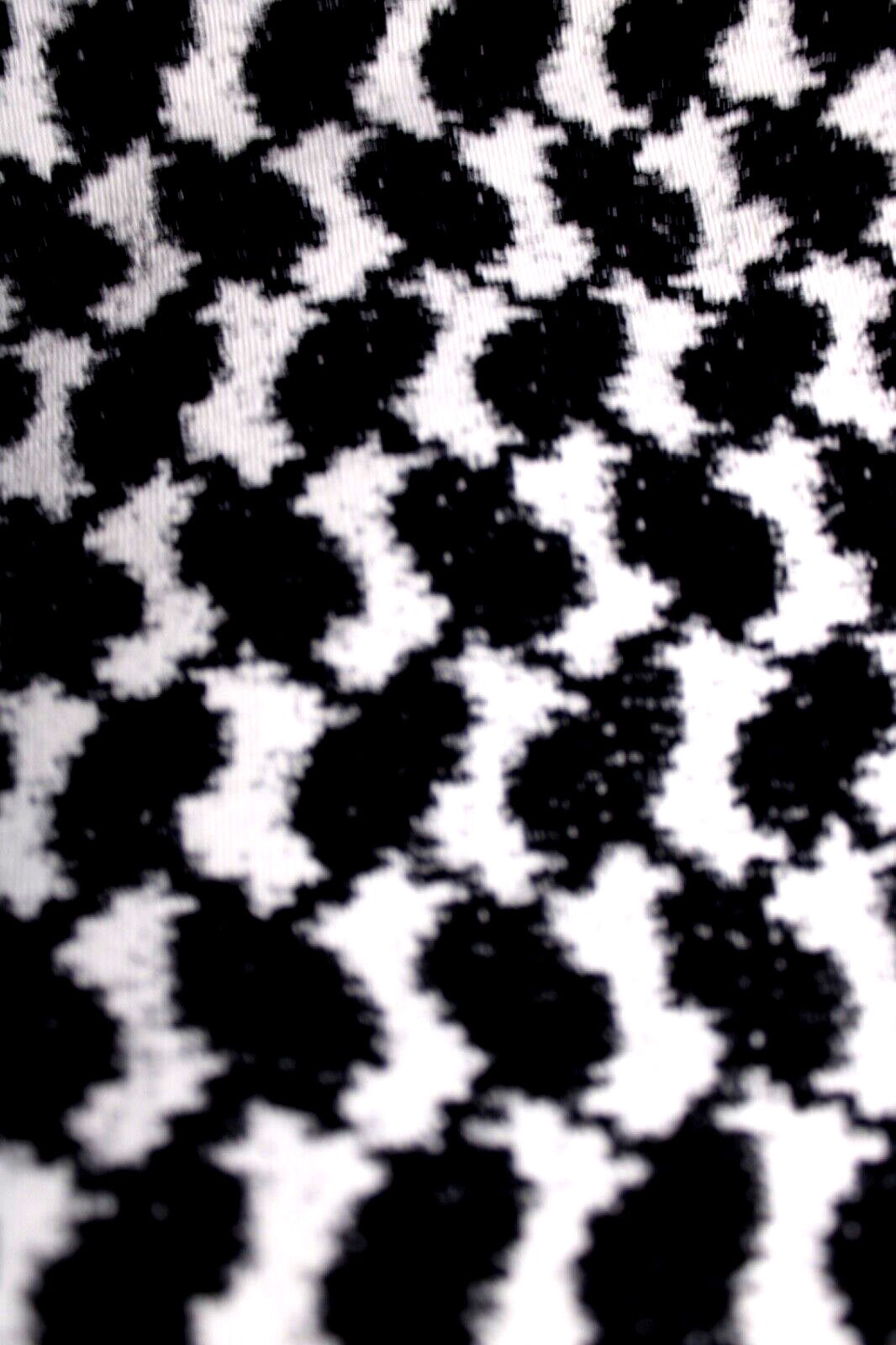Lala Berlin — Cotton Two-Piece Set: Bomber Jacket + Flared Trousers in Black & White Graphic