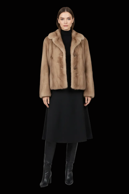 Gerson Pelze vintage 1950s cropped mink jacket — rent from Laura Messerschmitt, Berlin stylist