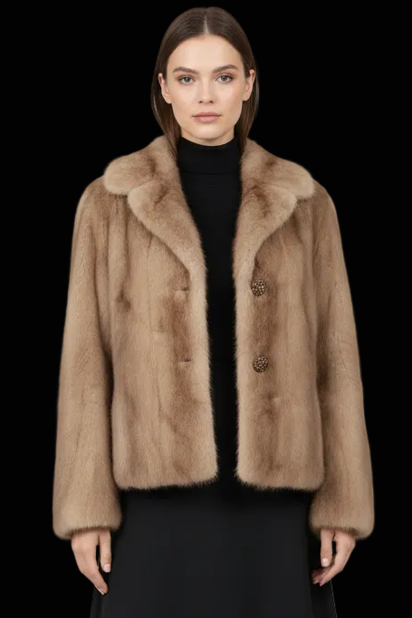 Gerson Pelze - Vintage 1950s Cropped Mink Jacket