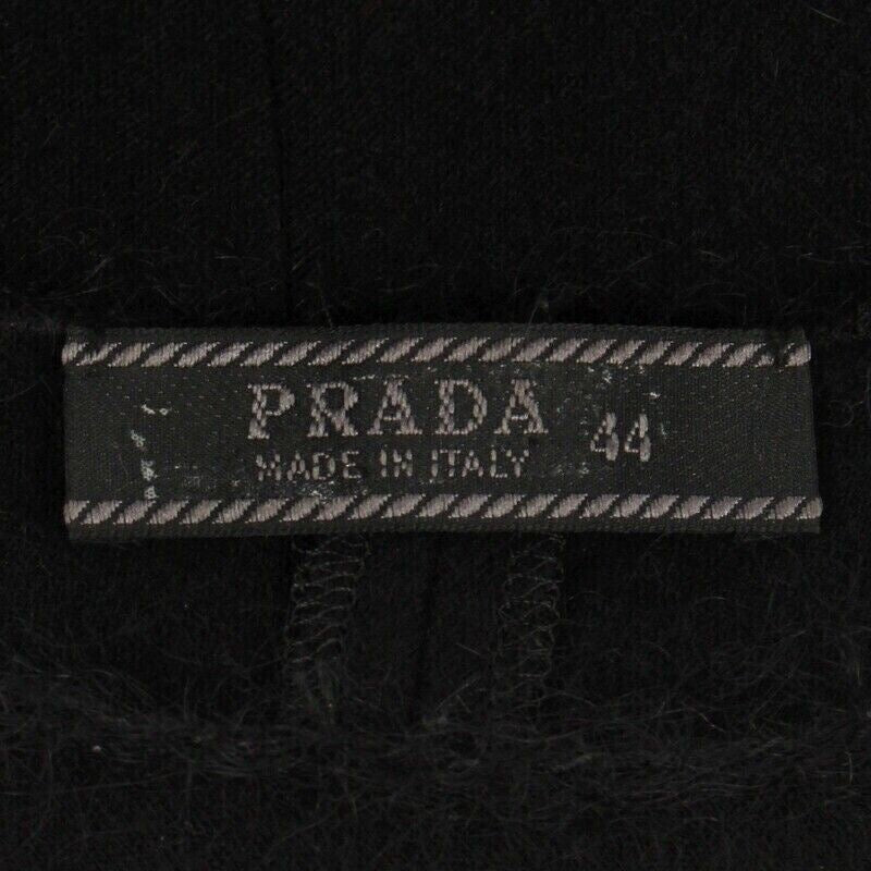 Prada black brushed mohair wool two-piece set — view 6