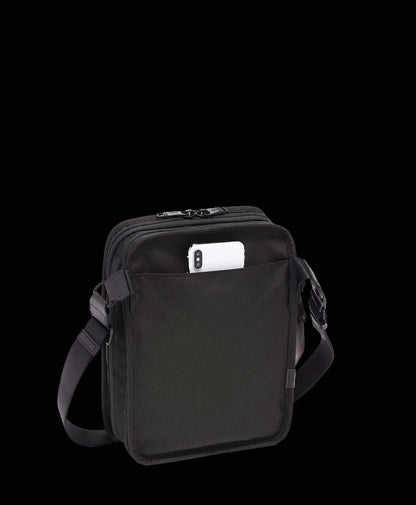 Tumi Alpha 3 travel tote side view with strap