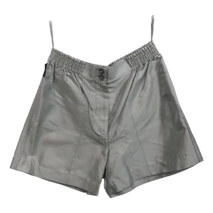 Chanel — Spring 1999 Silver Silk Shorts