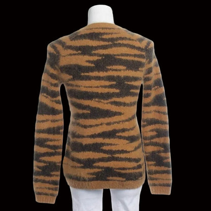 Mulberry — Brown & Black Wool-Cashmere Sweater — side view | Rent designer fashion at Laura Messerschmitt Berlin