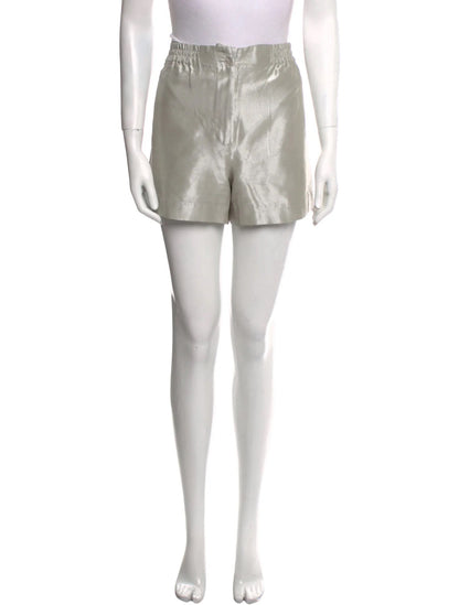 Chanel — Spring 1999 Silver Silk Shorts