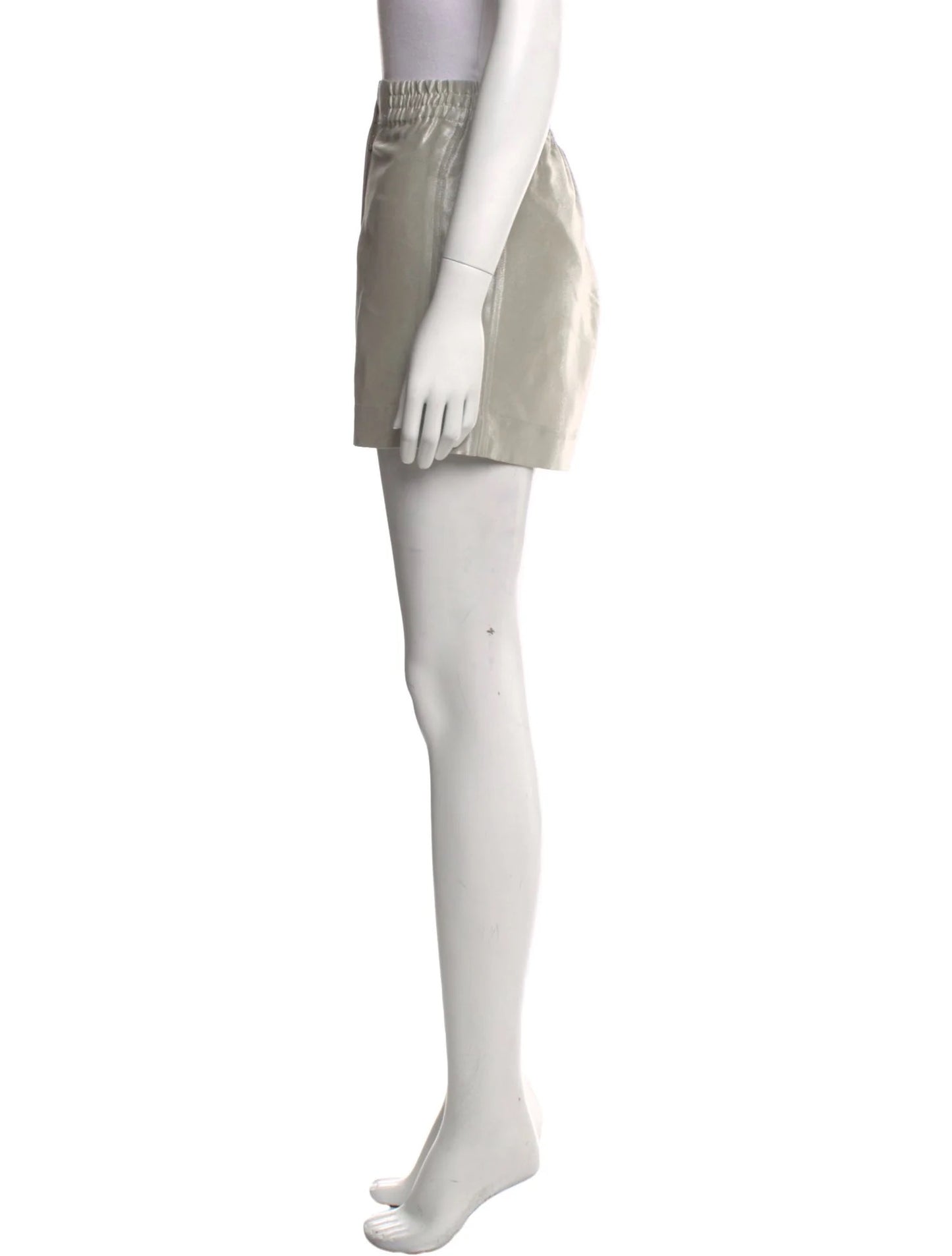 Chanel — Spring 1999 Silver Silk Shorts