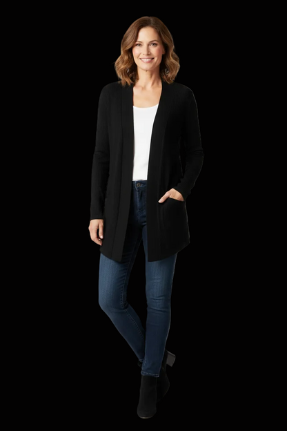 Diane von Furstenberg — Black Silk Knit Cardigan