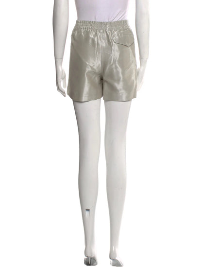 Chanel — Spring 1999 Silver Silk Shorts