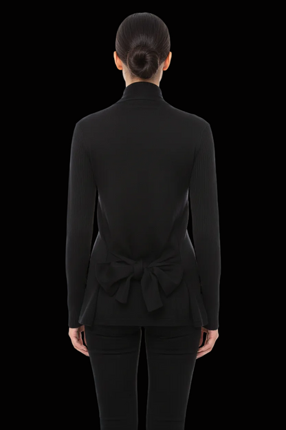 Diane von Furstenberg — Black Silk Knit Cardigan