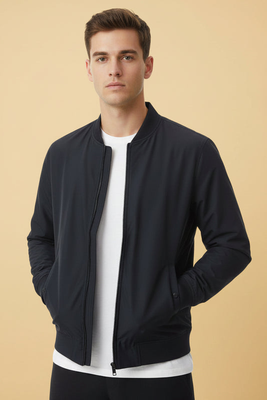 Karl Lagerfeld bomber jacket sleeve detail