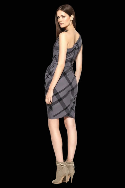AllSaints — Check Corset Dress — back view | Rent designer fashion at Laura Messerschmitt Berlin