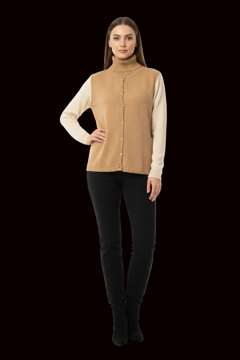 Fabiana Filippi - Donna Twin-Set in Cream Caramel