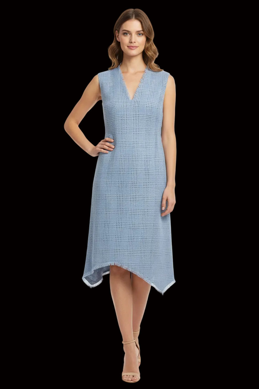 Gianni Versace v-neck midi dress in angora — rent from Laura Messerschmitt, Berlin stylist