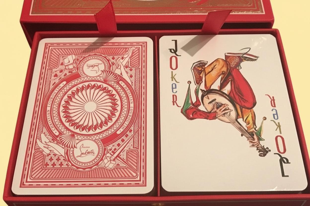 Christian Louboutin Shoes Deck playing cards spread detail