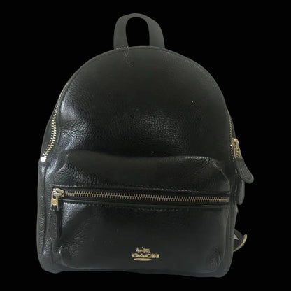 Coach leather backpack in matte black — rent from Laura Messerschmitt, Berlin stylist