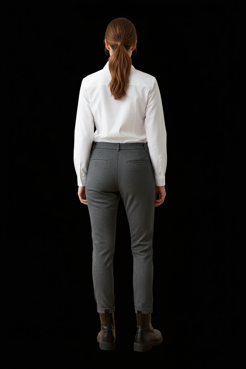 Burberry London — Wool Tailored Trousers in Grey