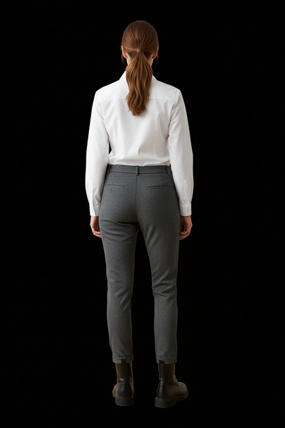 Burberry London — Wool Tailored Trousers in Grey
