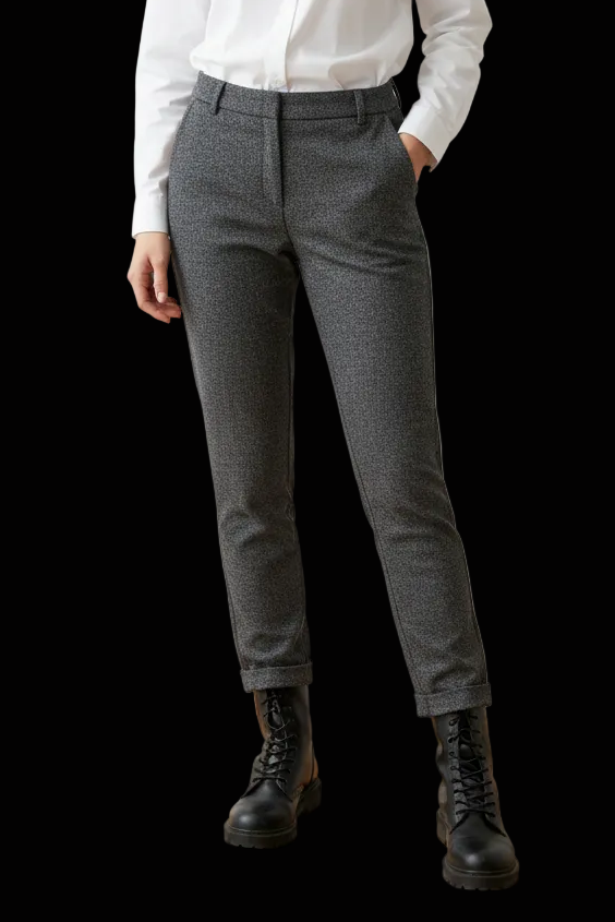 Burberry London wool tailored trousers in grey — rent from Laura Messerschmitt, Berlin stylist