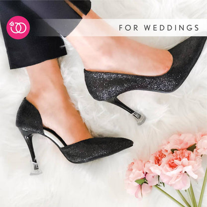 Einzelpaar feiert High Heel Protektor: Clear / Schmal