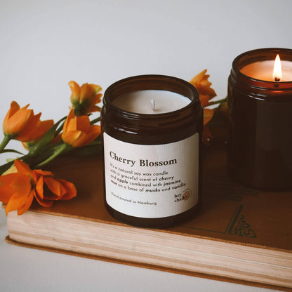 Cherry Blossom Sojakerze 155 g | Handgefertigt in Deutschland