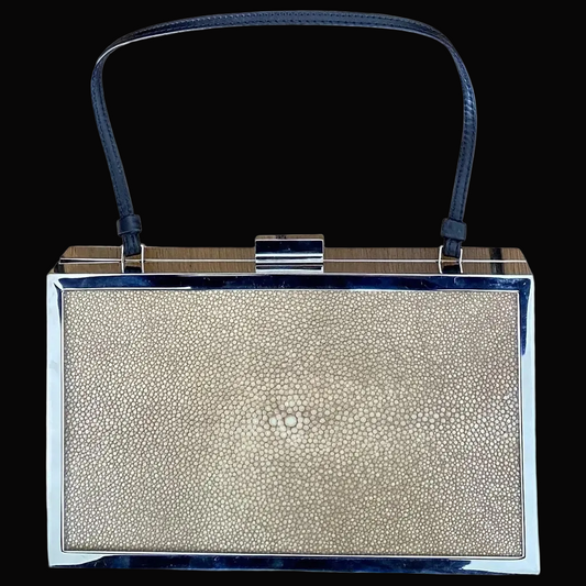 Calvin Klein Collection 1992 stingray leather clutch — rent from Laura Messerschmitt, Berlin stylist