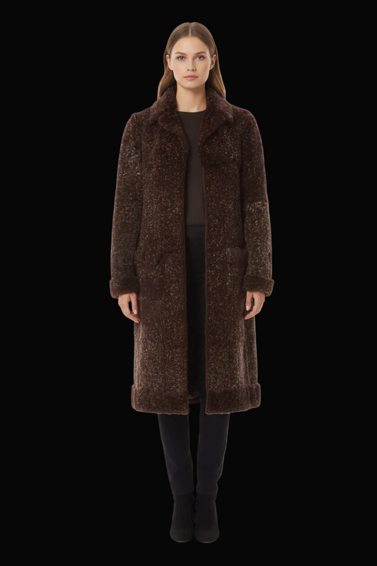 Chanel 2005 curly shearling long coat — rent from Laura Messerschmitt, Berlin stylist