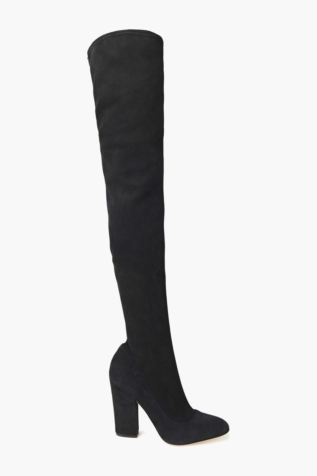 Sergio Rossi — Suede Over-Knee Boots — alternate angle