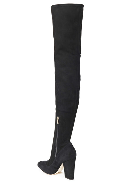 Sergio Rossi — Suede Over-Knee Boots — additional view 4