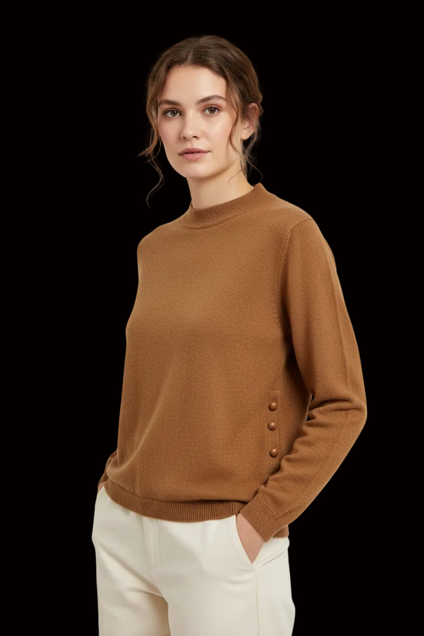 Loewe pure cashmere mock-neck sweater — rent from Laura Messerschmitt, Berlin stylist