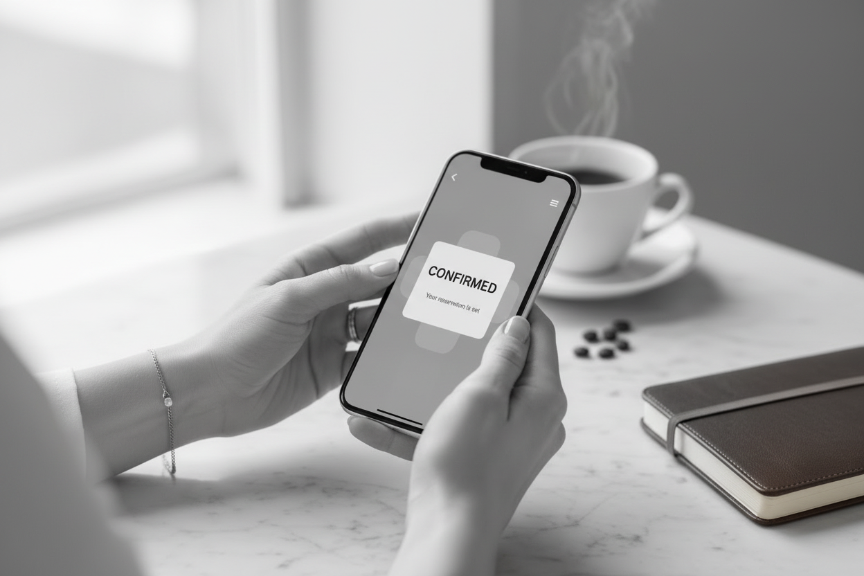 Quick Style Check — booking a style session on phone