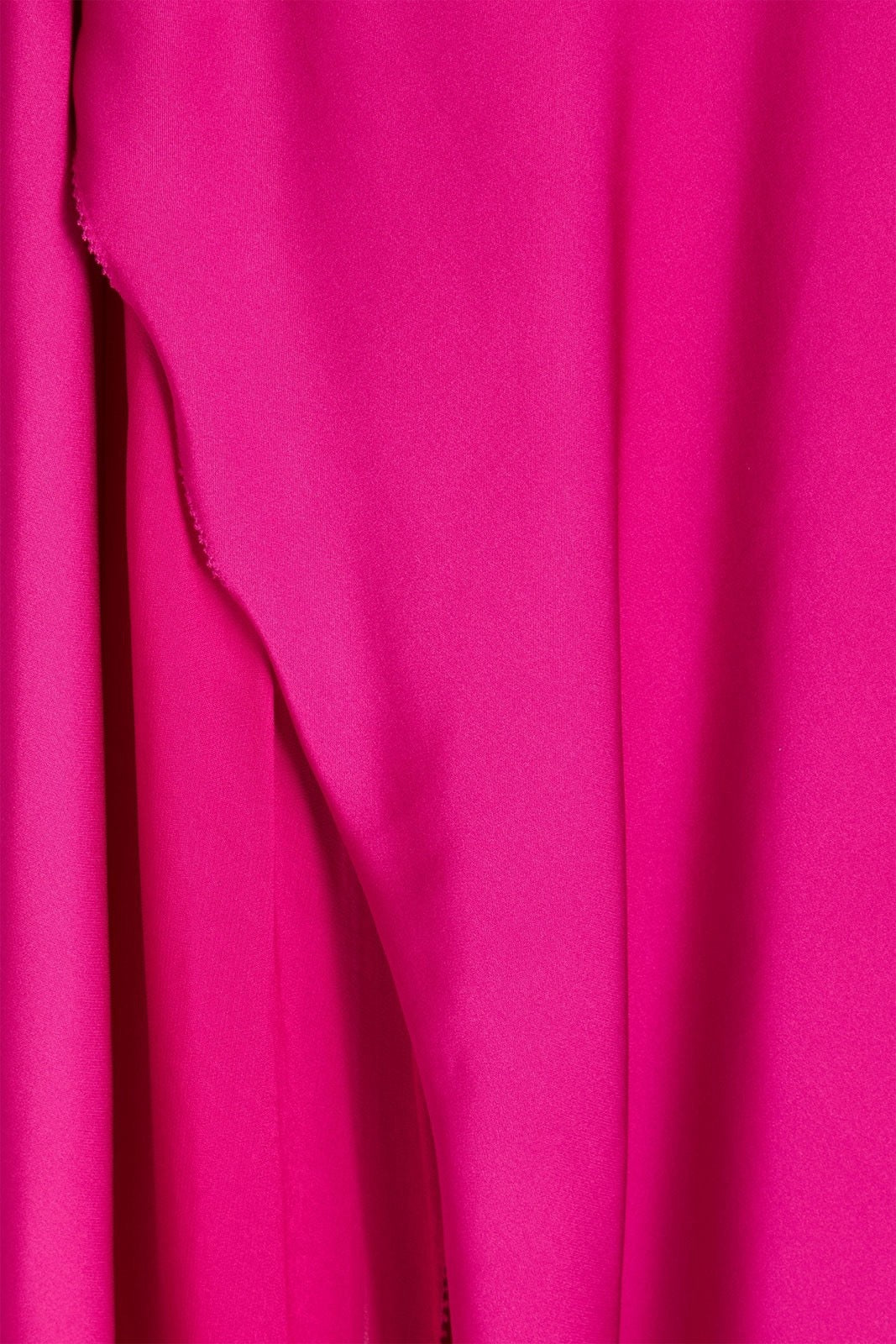 Nicholas fuchsia silk chiffon fabric detail close-up showing lightweight drape